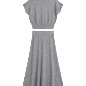 Completo a Maglia con Gonna a Portafoglio | Stile Elegante