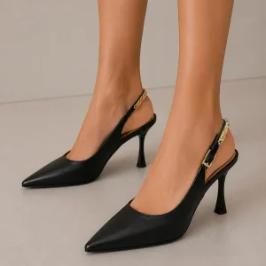 FERRE- Scarpa slingback a punta donna