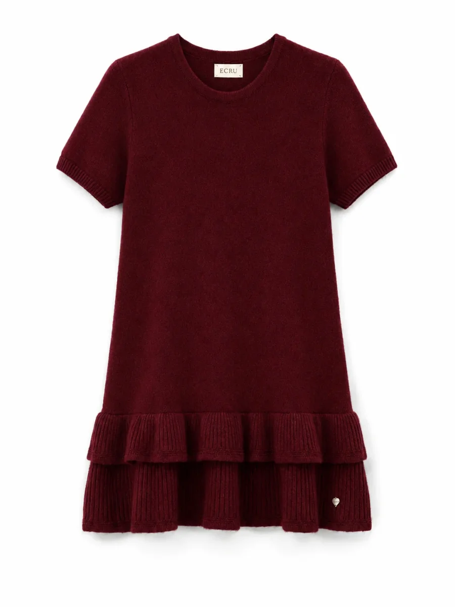 Abito a Maglia con Orlo a Balze | Stile Casual - immagine 6