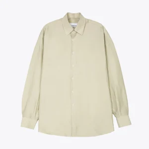 Camicia oversize in lyocell beige con maniche lunghe - Valentino Otax