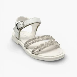 ASSO - Sandalo con doppia fascia strass bambina