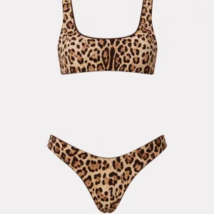 4GIVENESS - Bikini top con slip fisso LEO TOUCH donna
