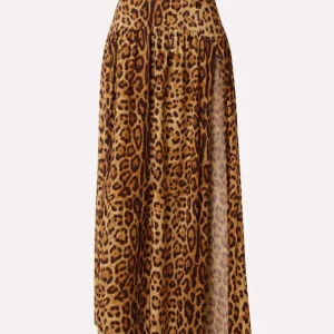4GIVENESS - Gonna lunga LEOPARD RESORT donna